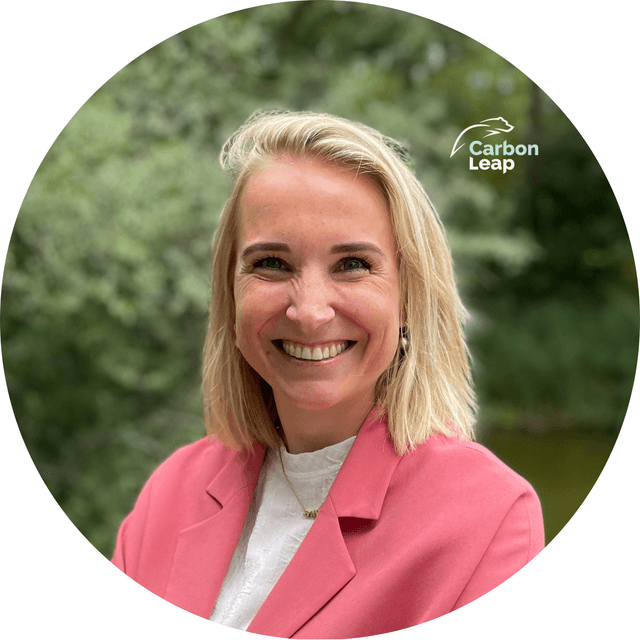 Carlotta van Regteren Altena, COO at CarbonLeap specialising in sustainable carbon reduction