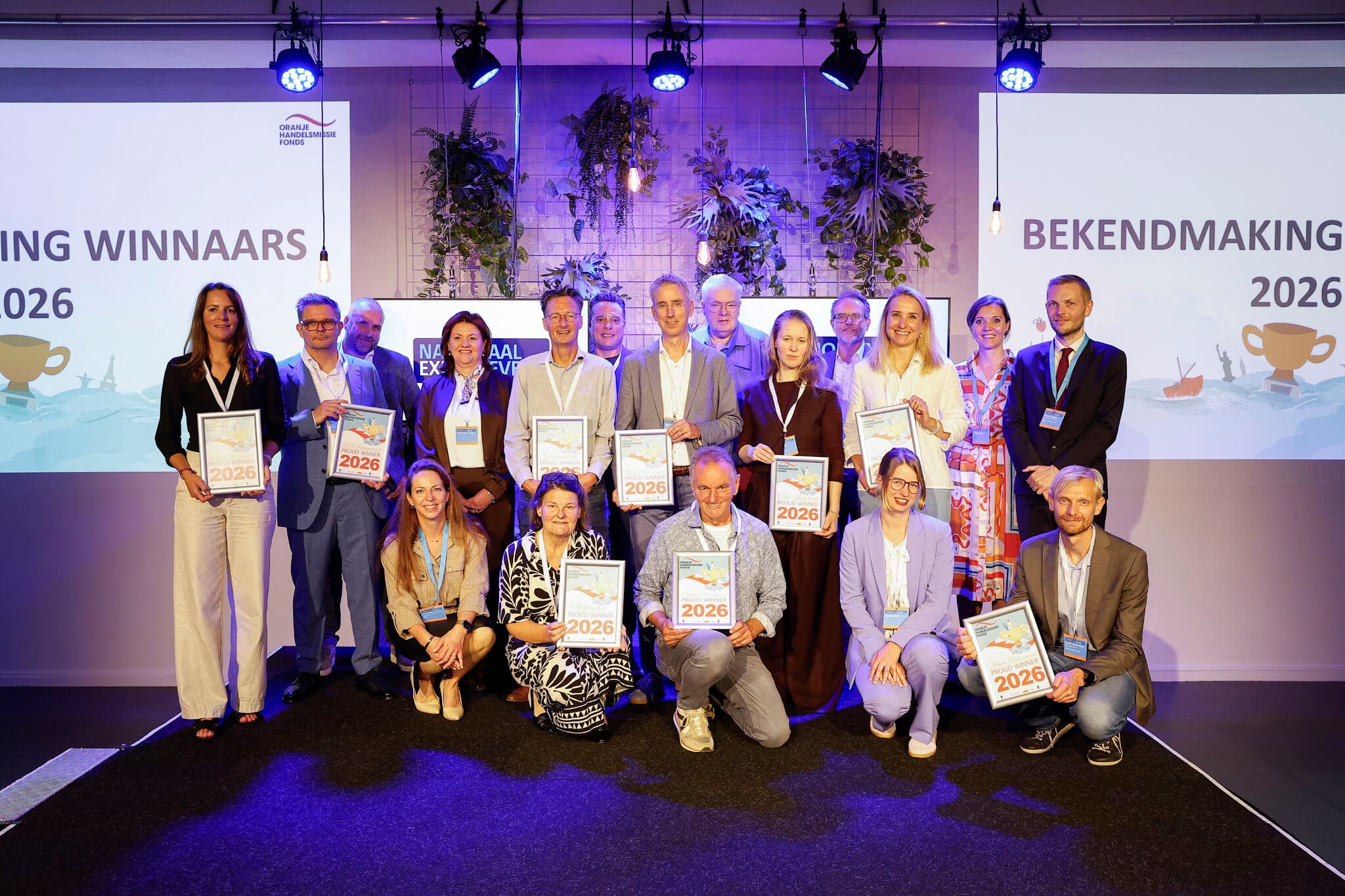 CarbonLeap at the Oranje Handelsmissiefonds 2026 award ceremony at the Nationaal Export Event in The Hague